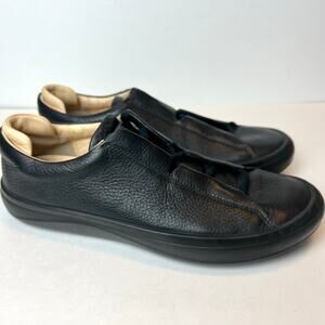 ECCO Men's Kinhin Black Leather Lace-Up Fashion Sneakers Size 10-10.5